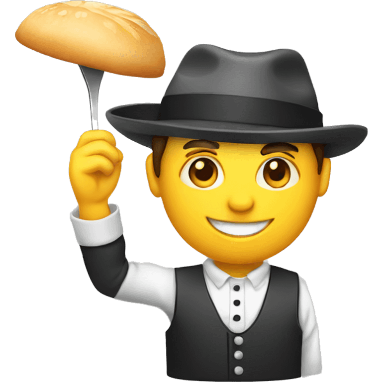 Waiter mit hut  emoji