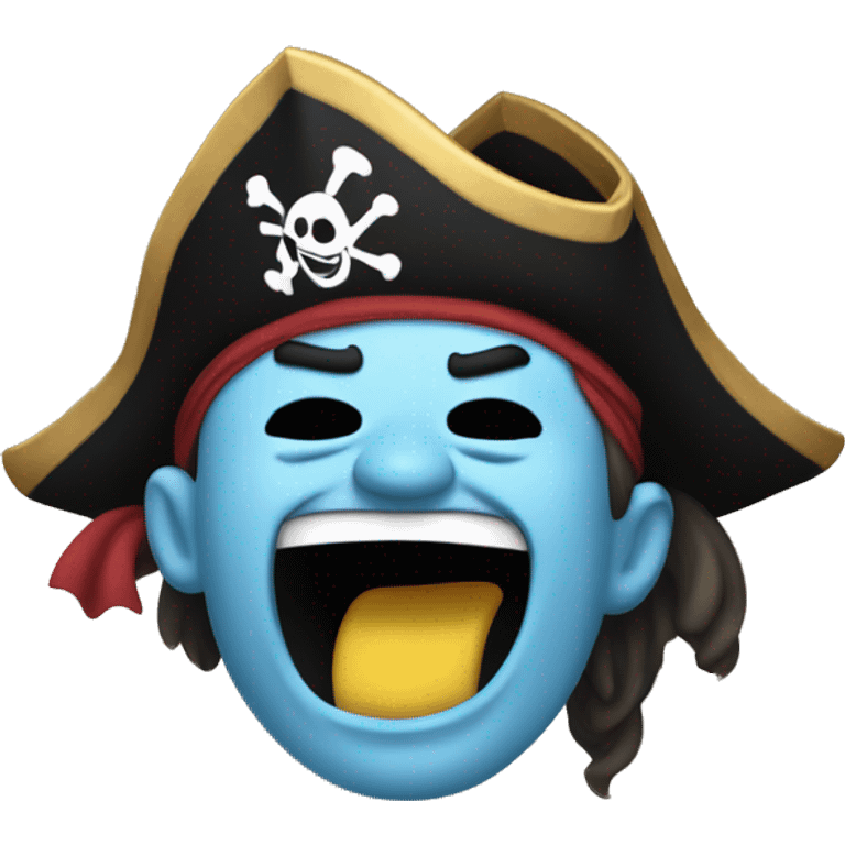 Laughing Crying Pirate, ROFL, Wheezing Laugh, Tears emoji