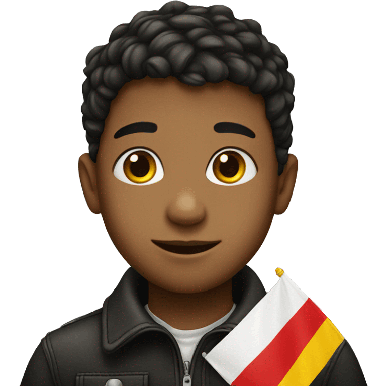 Boy with german flag emoji