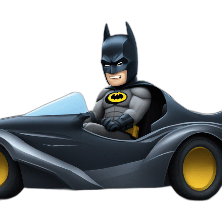 batman in batmobile emoji