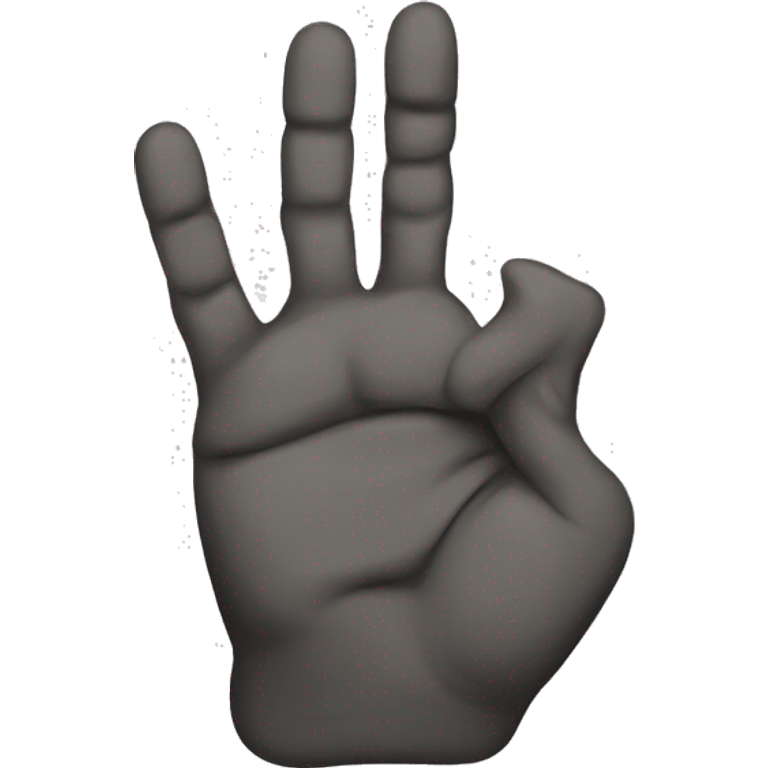 rock hand downward emoji