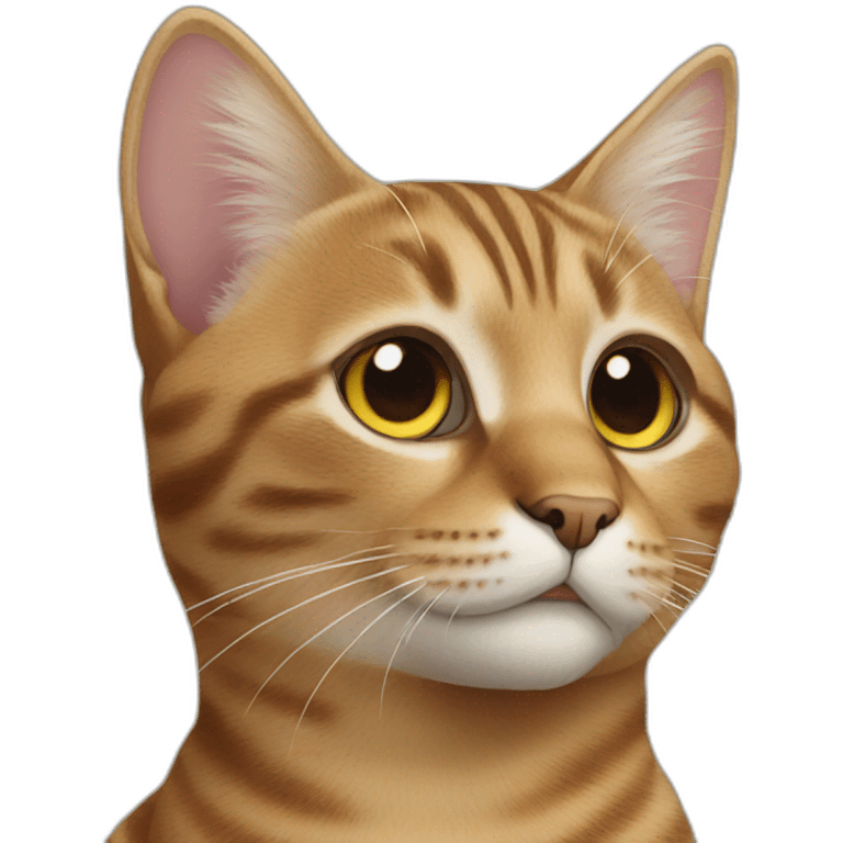 Tabby color cat emoji