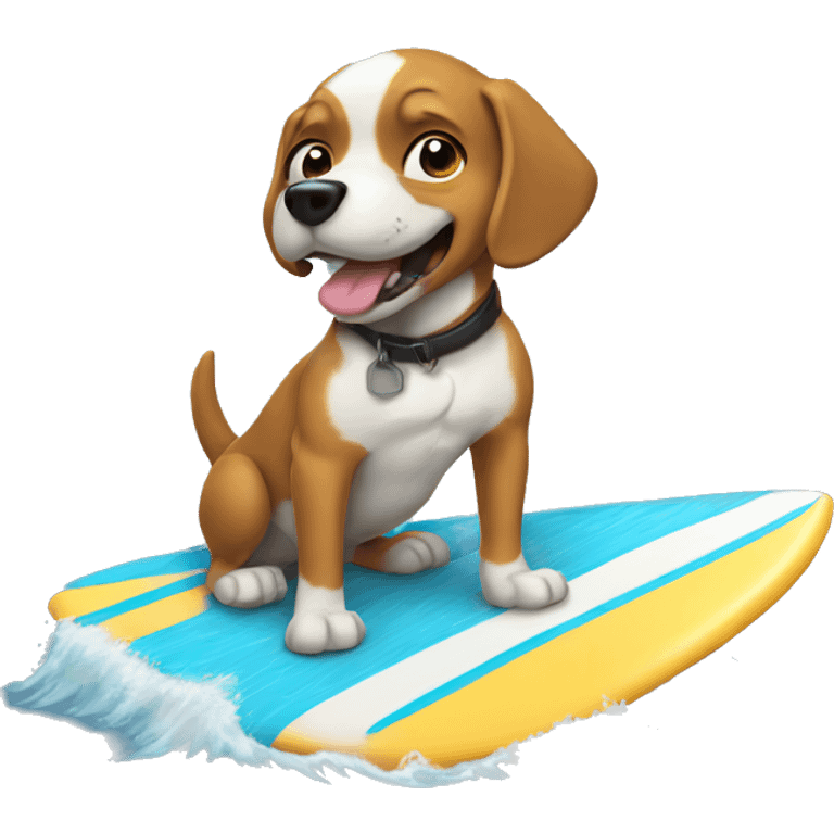 Dog surf  emoji