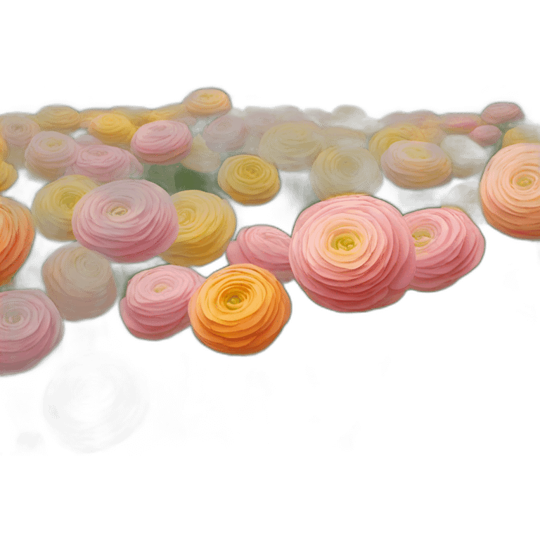 Ranunculus in the park emoji