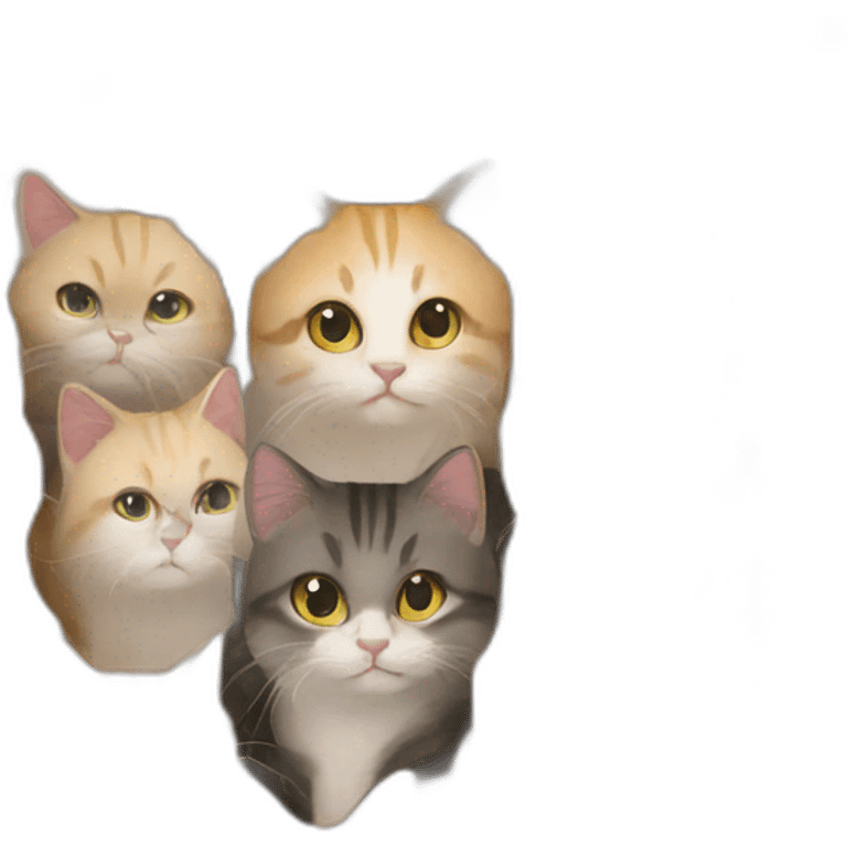 Cats as humans emoji