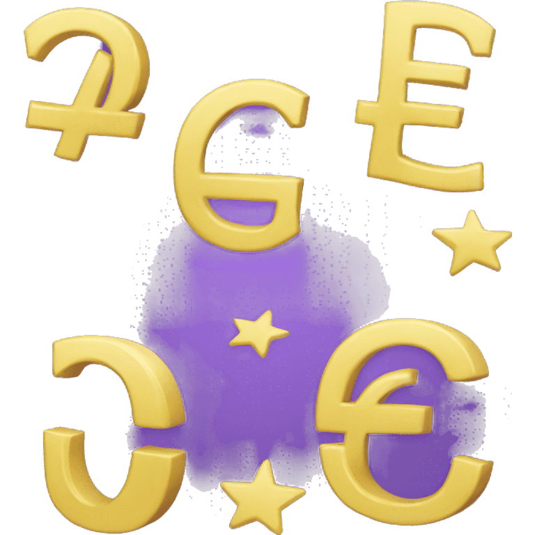 Purple euro  emoji