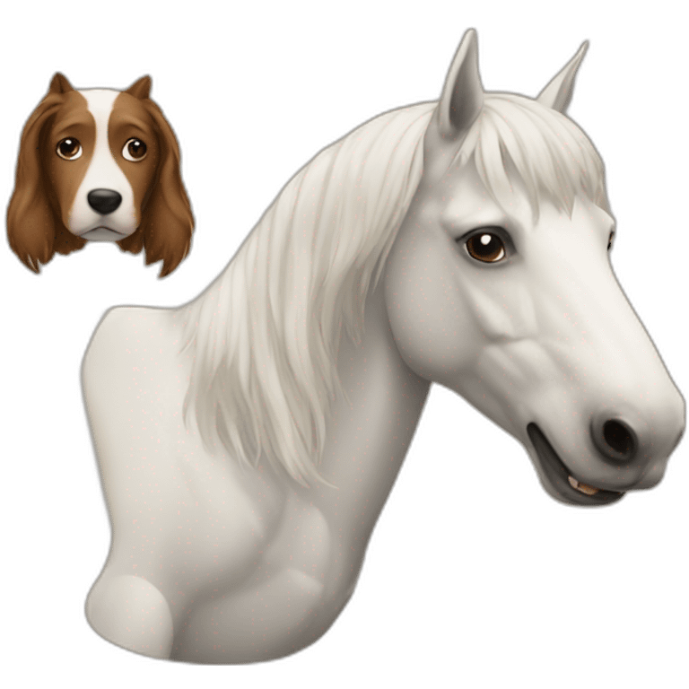 Horse and dog emoji