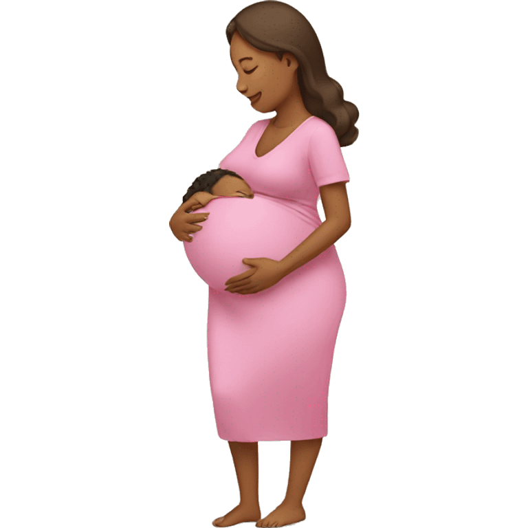 Pregnant Woman Having A Baby emoji