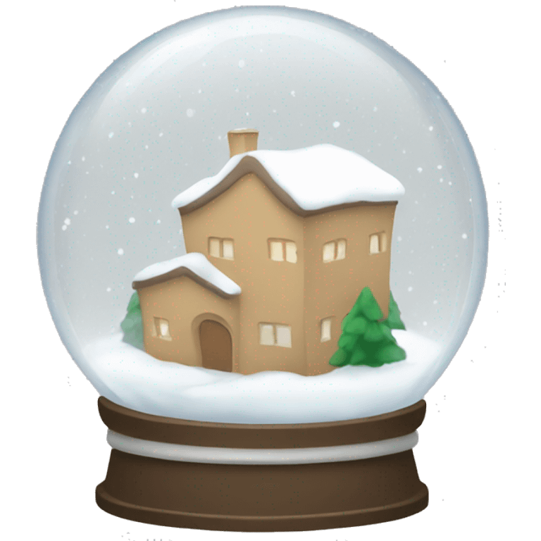 Beige snow globe emoji