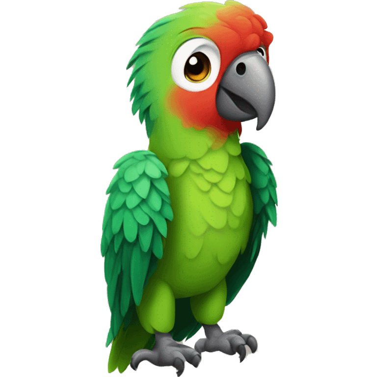 Parrot cute emoji