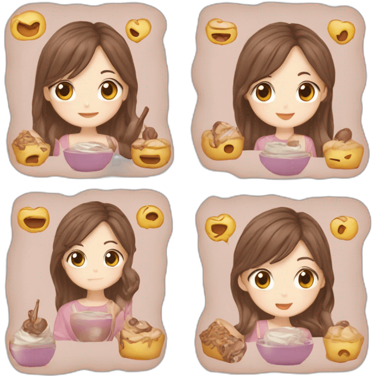 ハート カフェラテ emoji