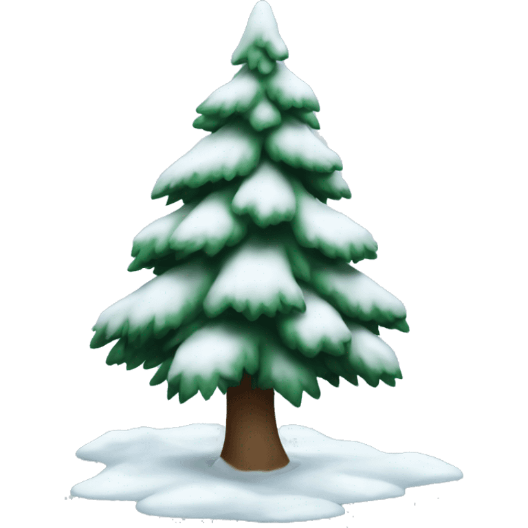 snowy fir tree emoji