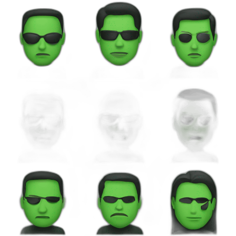 The Matrix Dark screen with green characters emoji