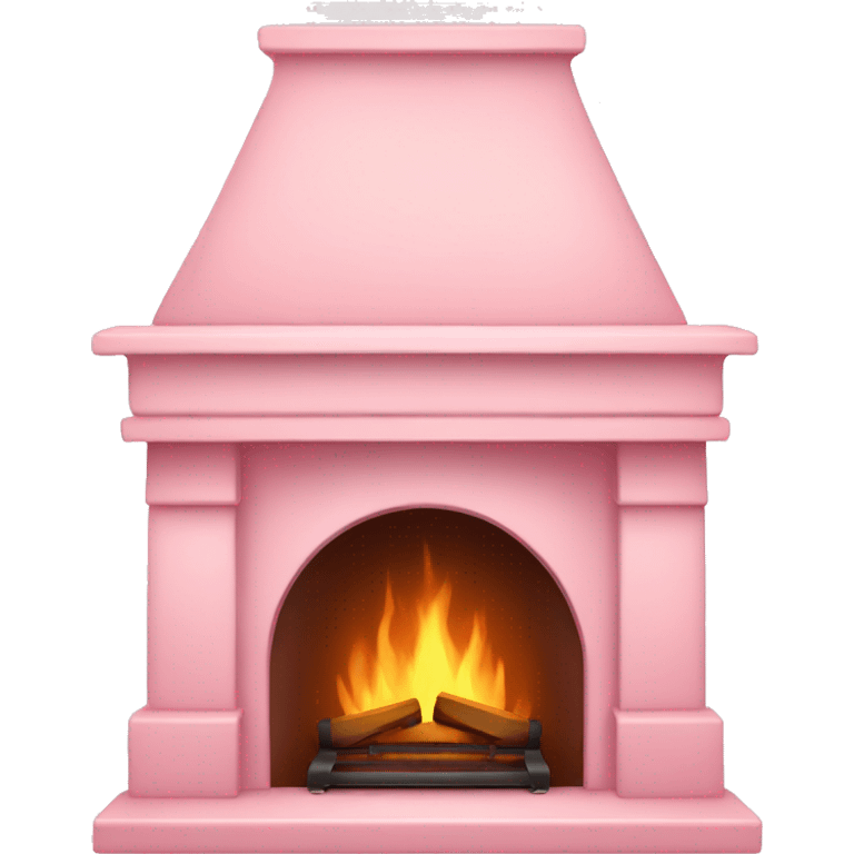 Light pink fireplace  emoji