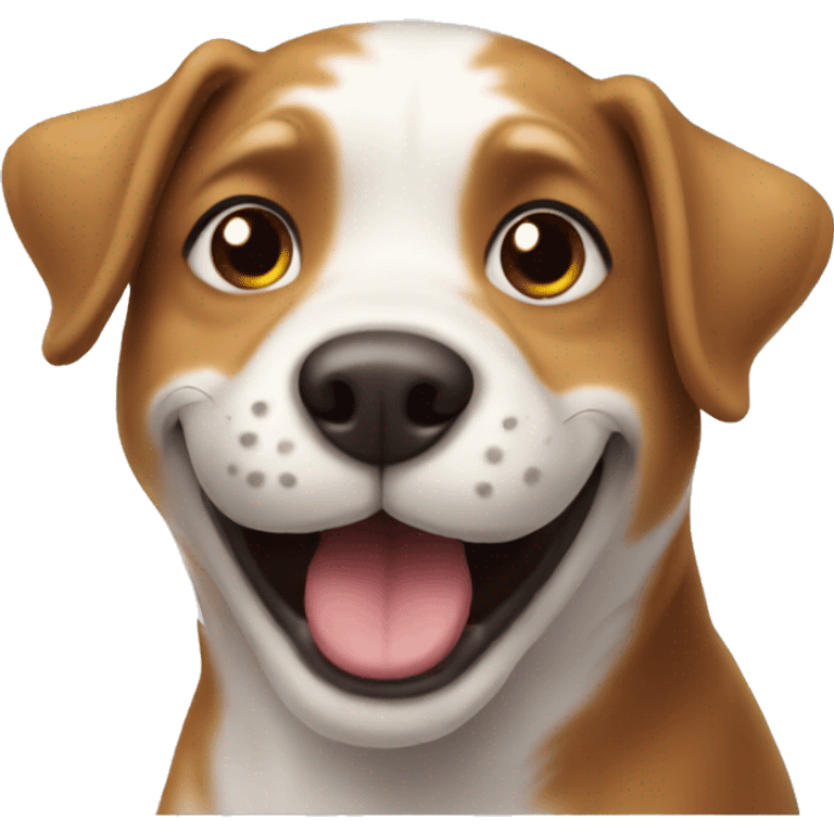 a dog having a good time emoji