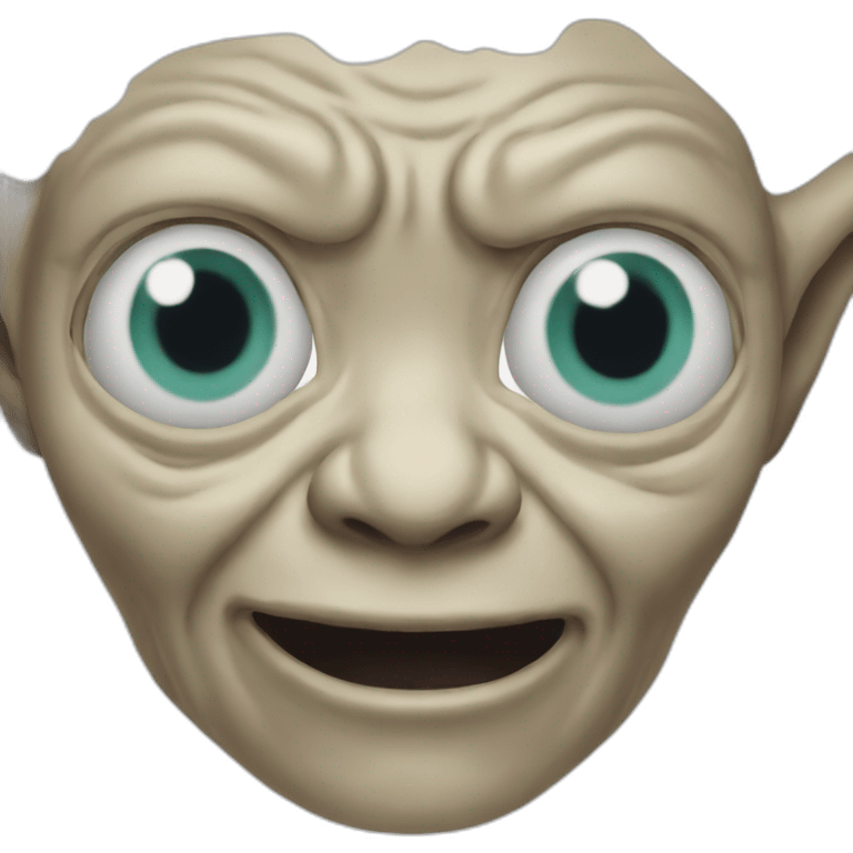 Gollum with puddle emoji