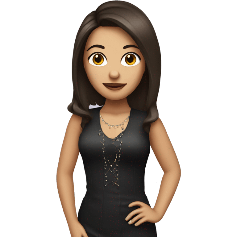 Brunette singer girl  emoji