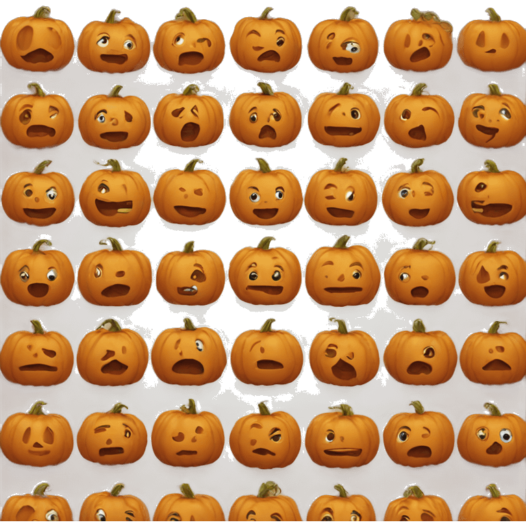 pumpkin cute emoji