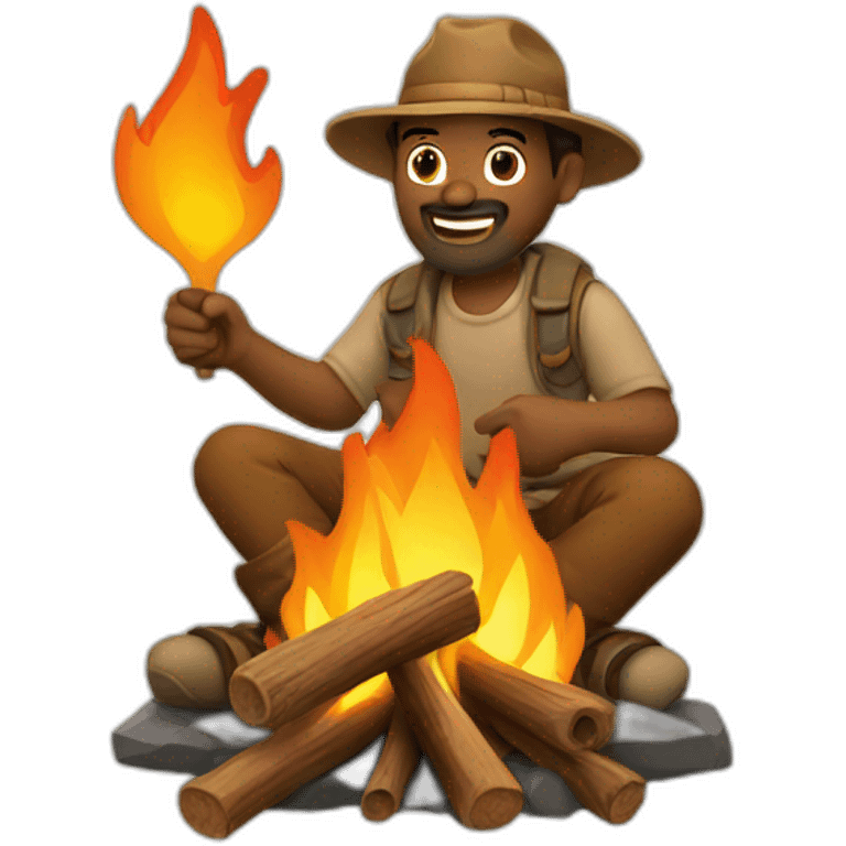 campfire man emoji