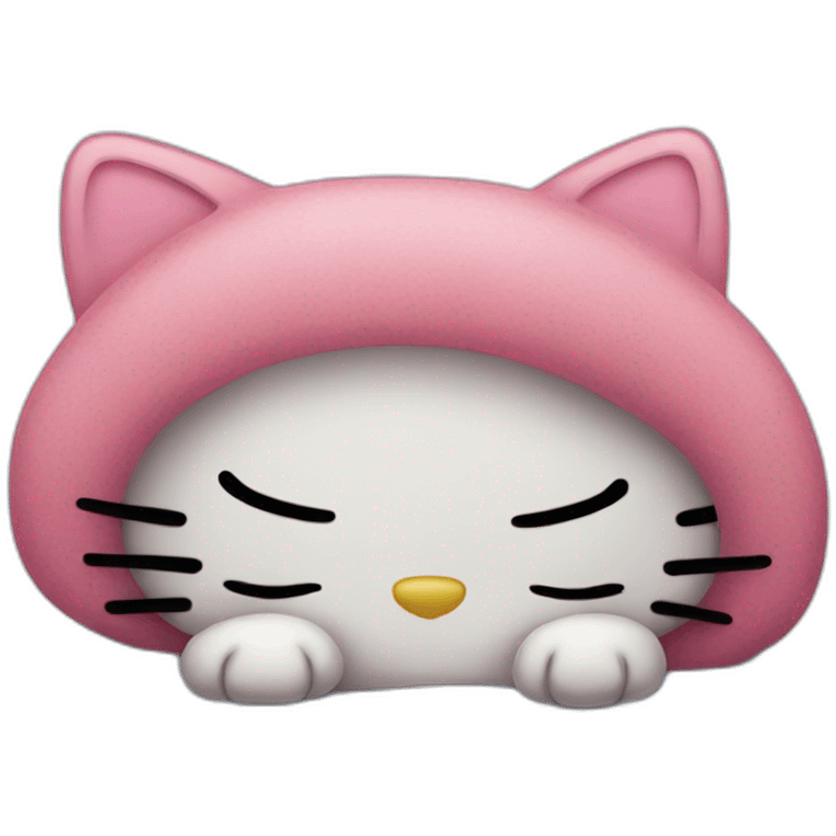 Hello kitty sleeps emoji