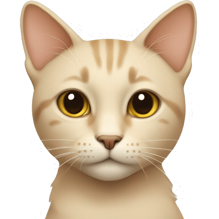 Beige cat emoji