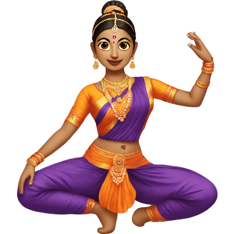 a bharatanatyam dancer emoji