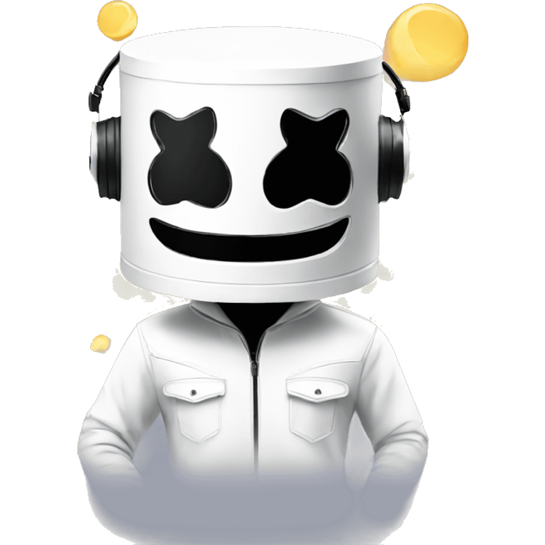 Marshmello DJ playing live emoji