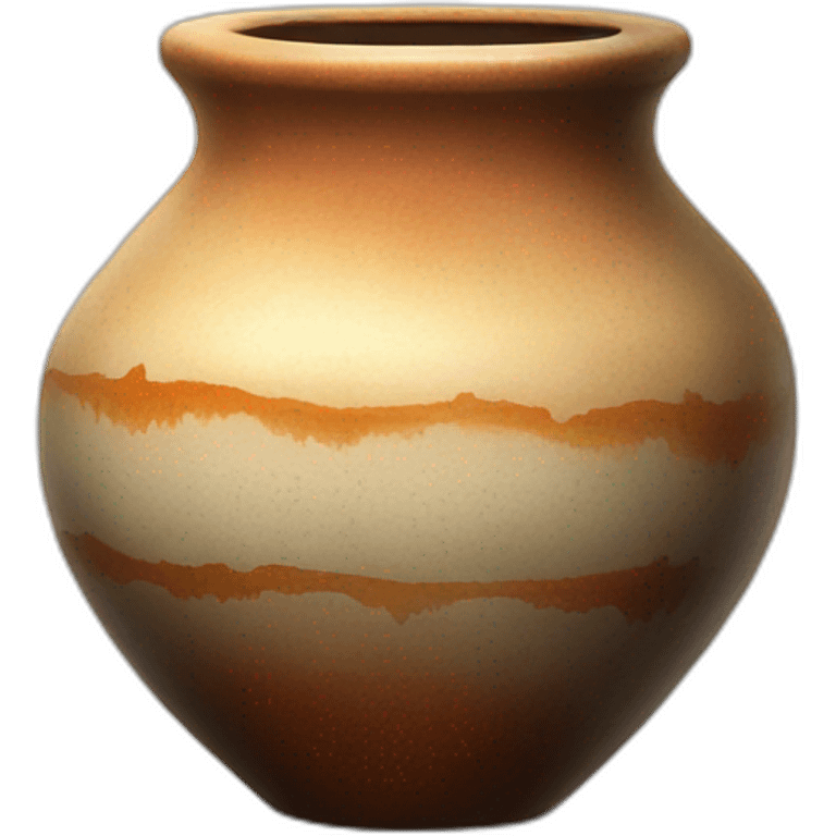 wood fired glazed pot emoji