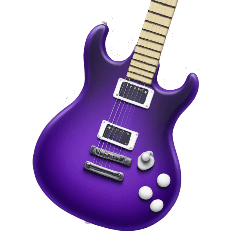 Deep purple electric guitar emoji