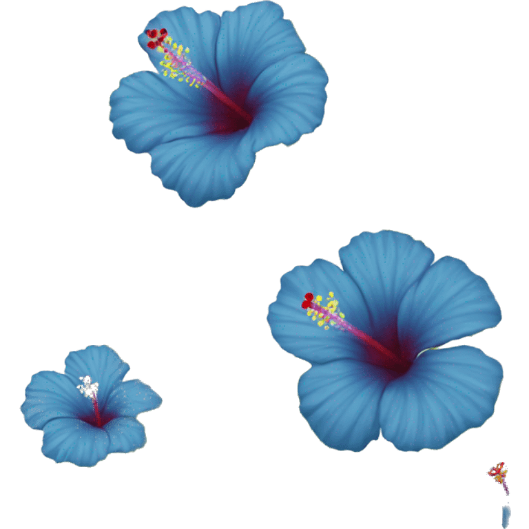 Hibiscus blue  emoji