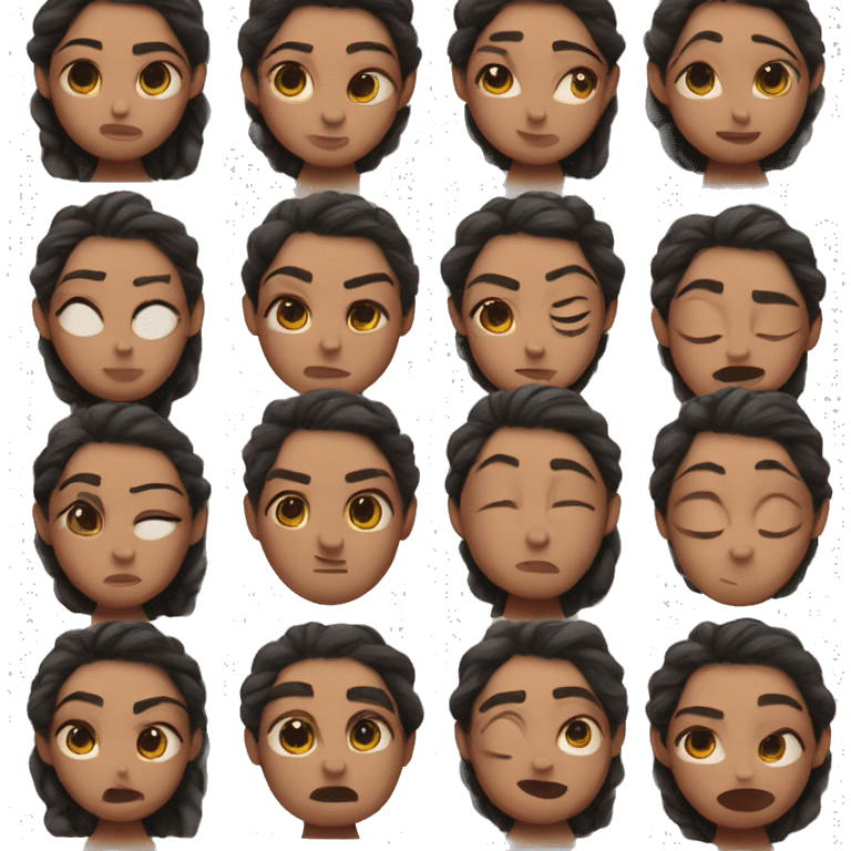 moana eyes closed emoji