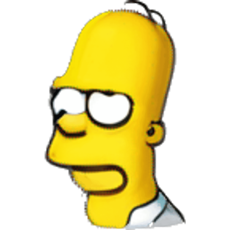 Home Simpsons correndo iPhone  emoji