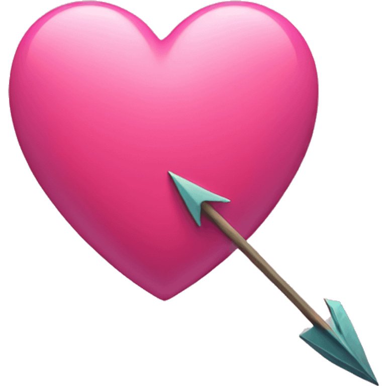 Pink heart with an arrow  emoji