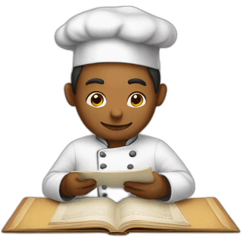 chef reading emoji