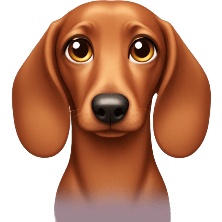 Side eye dachsund emoji