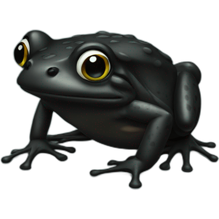 black frog emoji