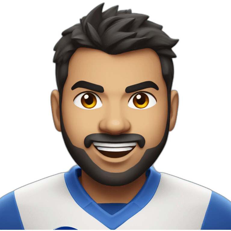 Rohit sharma fired up emoji