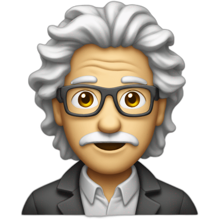 mutantmad scientist bold outline emoji