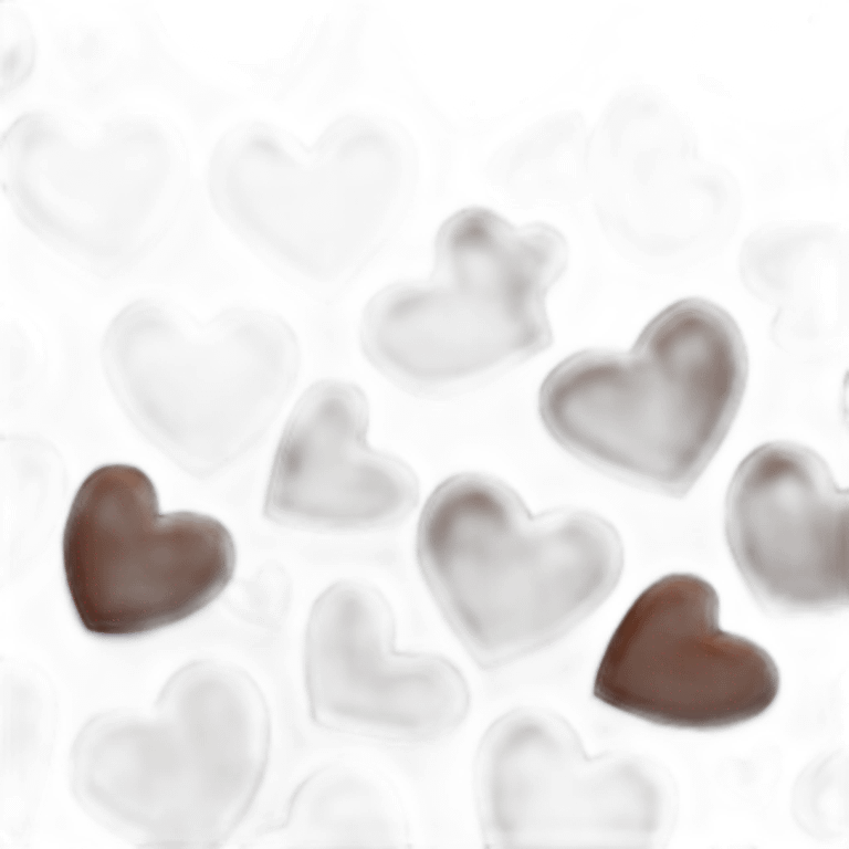 heart shape chocolate cookie emoji