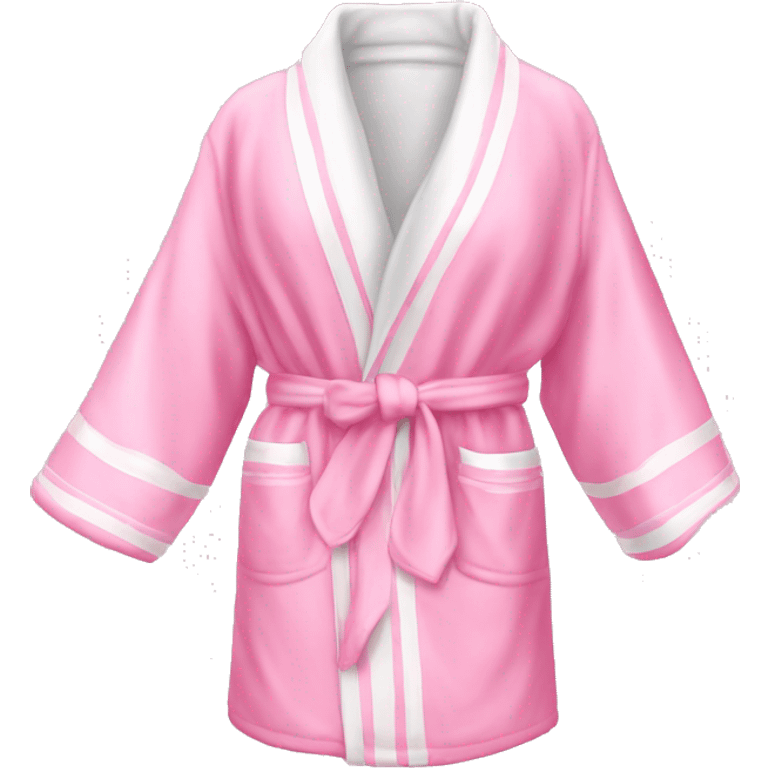 pink Victoria secret robe pink and White  emoji