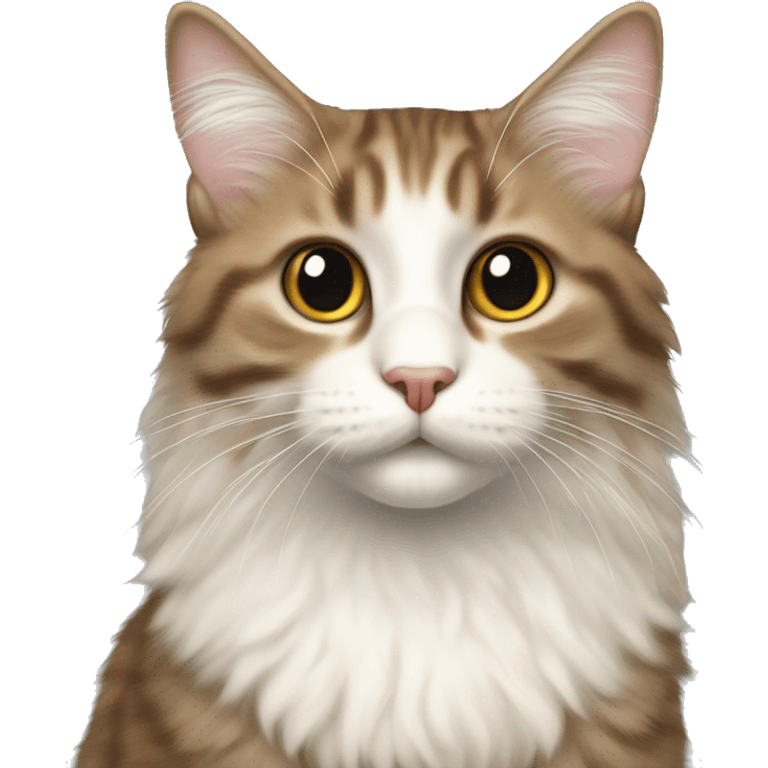 American Bobtail Cat ,Semi-long fur cat,Half-body emoji