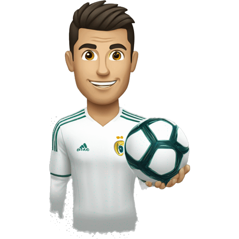 Cristiano Ronaldo doing siuuuuuuu emoji