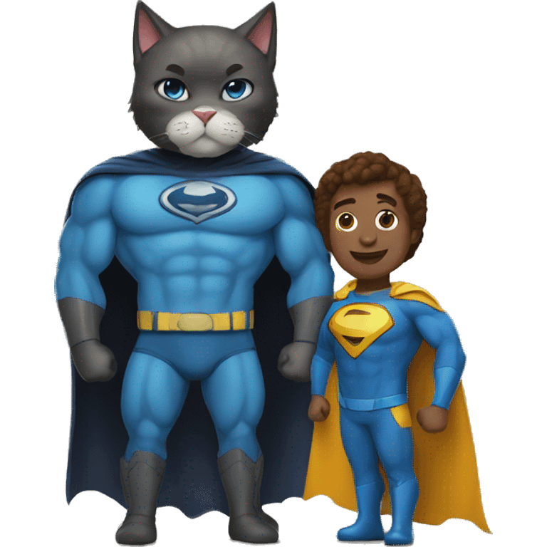 superhero avec un kat emoji