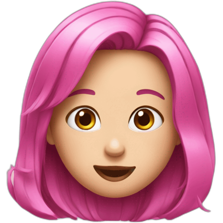 Girl  buble gum emoji