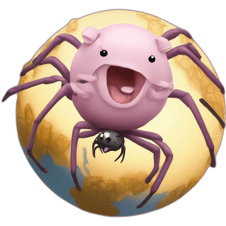 Spider-cochon saving the world emoji