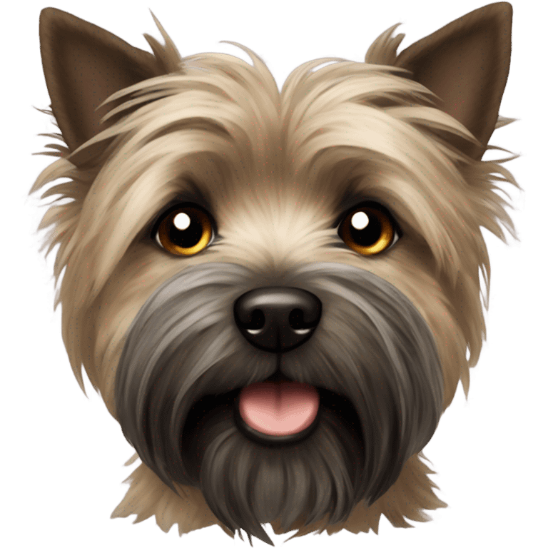 Cairn terrier with brindle fur emoji