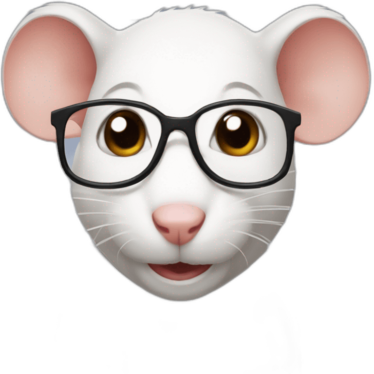 nerd face rat emoji