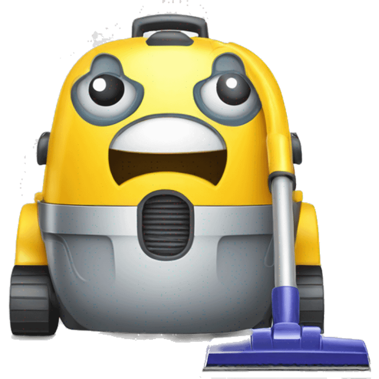 a clumsy vaccum cleaner emoji