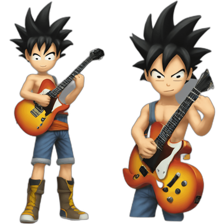 goku guitarrista emoji