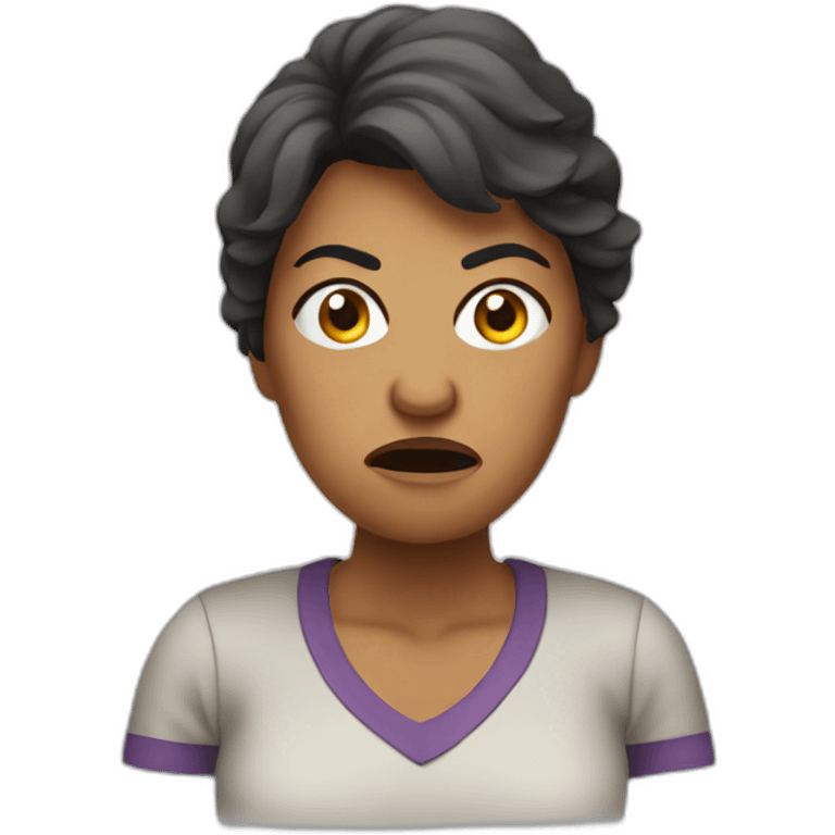 Angry mom emoji